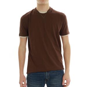 T-SHIRT CONTRASTI SEINSE MARRONE